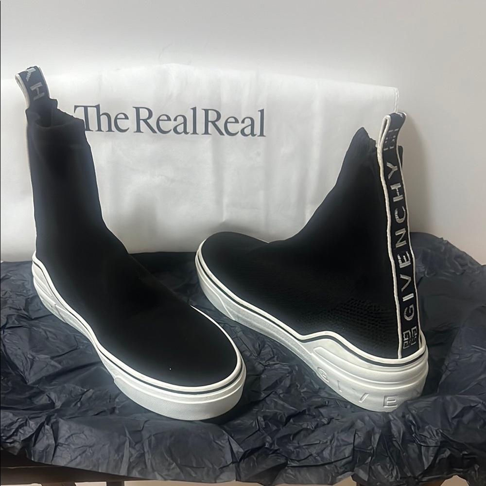 Givenchy George V Black Sock Sneaker